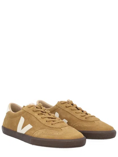 Veja Volley Sneakers In Beige Suede In Brown