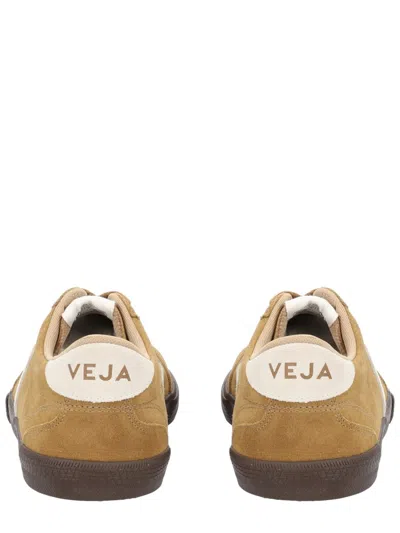 Veja Volley Sneakers In Beige Suede In Brown