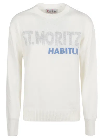 Mc2 Saint Barth New Queen T-shirt In White