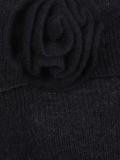 Blugirl Gret Dress English Rib Knit In Black