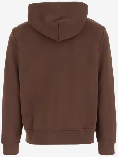 Ralph Lauren Cotton Blend Sweatshirt With Logo In Brown