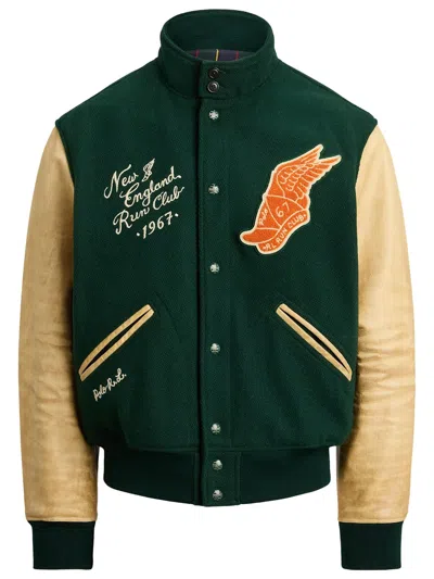 Ralph Lauren Varsity-inspired Jacket In Green