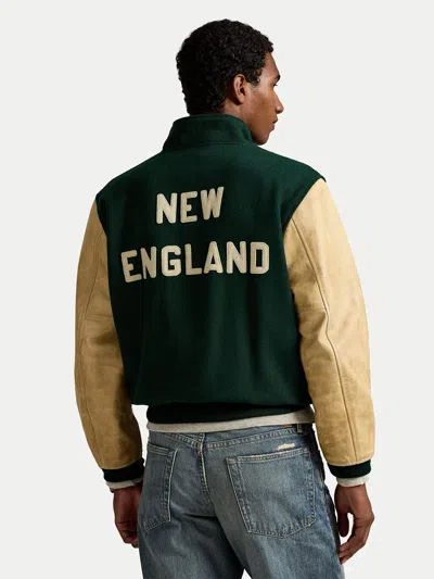 Ralph Lauren Varsity-inspired Jacket In Green