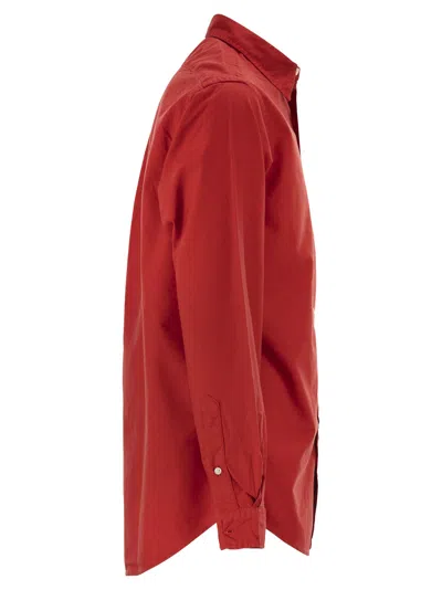 Ralph Lauren Custom-fit Garment Dyed Oxford Shirt In Red