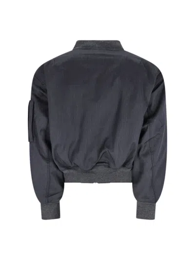 Entire Studios Bomber Zip In Gray