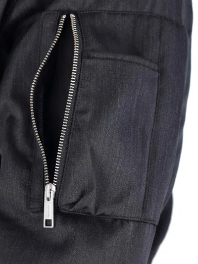 Entire Studios Bomber Zip In Gray