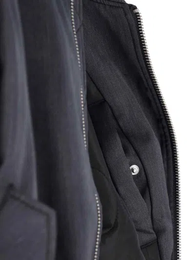 Entire Studios Bomber Zip In Gray