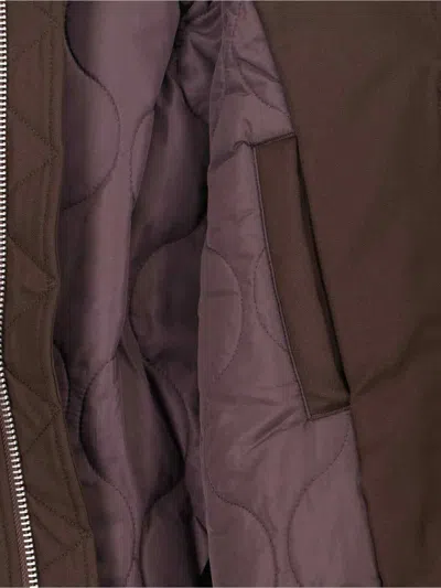 Entire Studios Zip Bomber Jacket In Brown