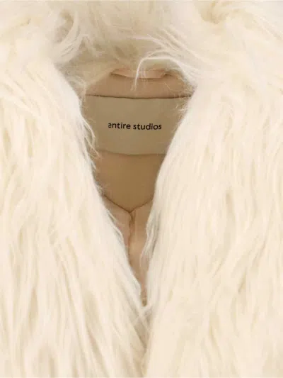 Entire Studios Belted Coat In Neutral