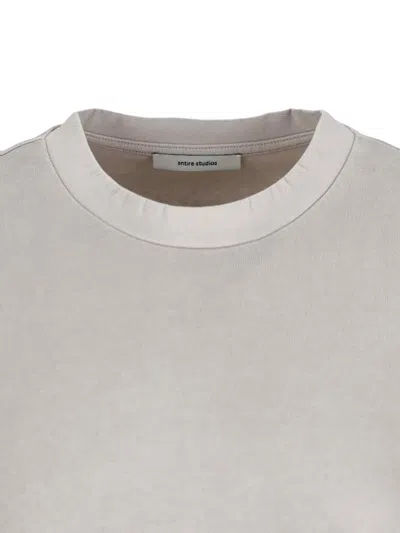 Entire Studios Cotton Jersey T-shirt In White