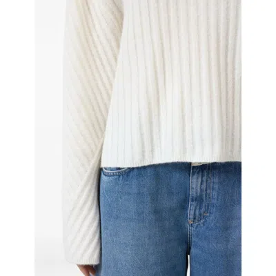 Closed Crew-neck Sweater In White