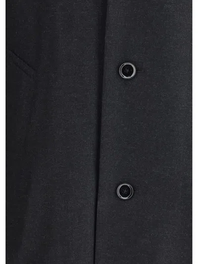 Lemaire Women Single-breasted Tailored Coat In Gray