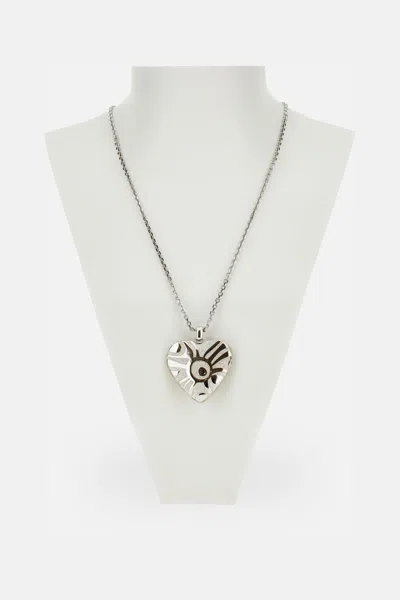 Pucci Heart Sautoir Necklace In Brown