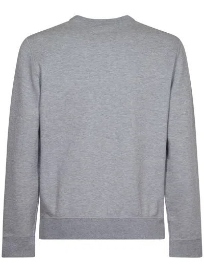 Ralph Lauren Bear Logo Sweatshirt In Gray