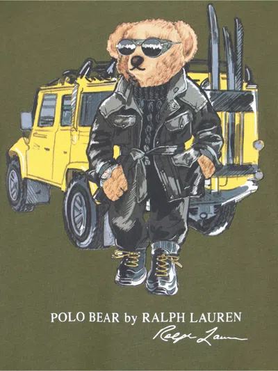 Ralph Lauren Polo Bear T-shirt In Green