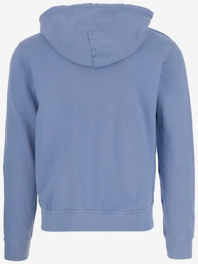 Ralph Lauren Cotton Hoodie In Blue