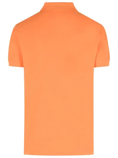 Ralph Lauren Custom Slim Fit Big Pony Polo Shirt In Orange