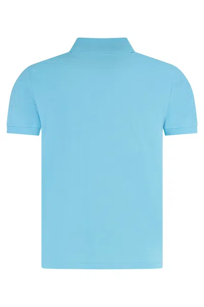 Ralph Lauren Cotton-piqué Polo Shirt In Blue