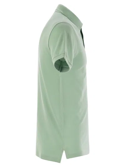 Ralph Lauren Slim-fit Pique Polo Shirt In Green
