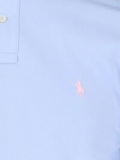 Ralph Lauren Logo Polo Shirt In Blue