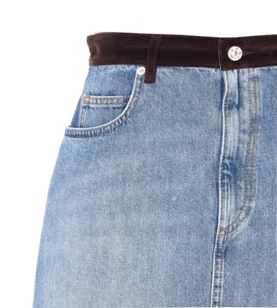Marni Denim Skirt In Blue