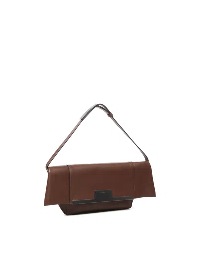 Max Mara Clutch  In Marrone In Brown