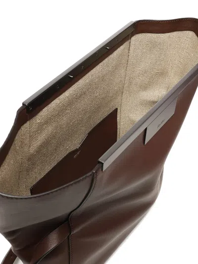Max Mara Clutch  In Marrone In Brown