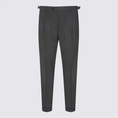Berwich Dark Grey Pants In Black