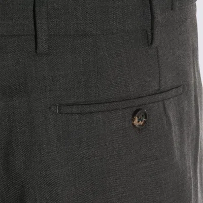 Berwich Dark Grey Pants In Black