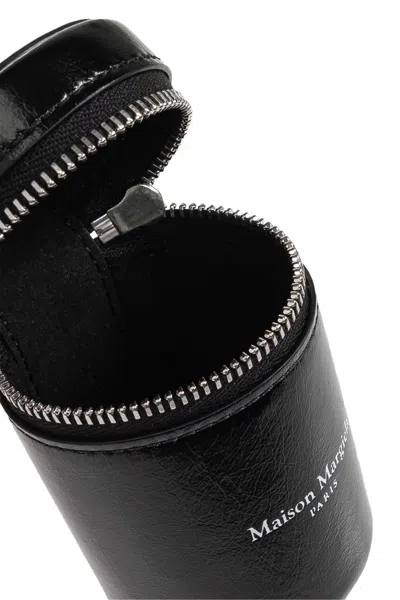 Maison Margiela Keychain With Leather Pouch In Black