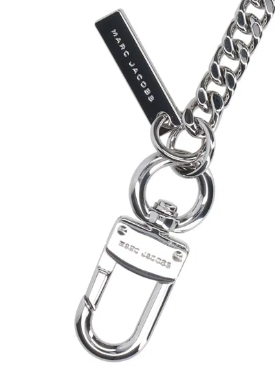 Marc Jacobs Nails Keyring In Brown