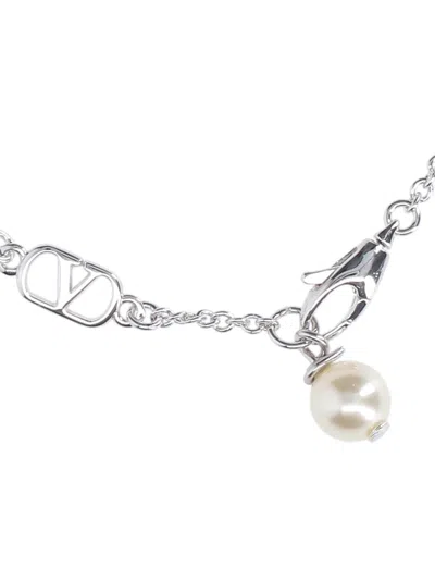 Valentino Swarovski® Vlogo Signature Bracelet In Silver