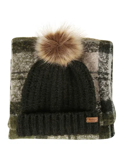 Barbour Saltburn Hat And Scarf Set