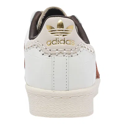 Adidas Originals By Wales Bonner Superstar Croc Leather Sneakers In White
