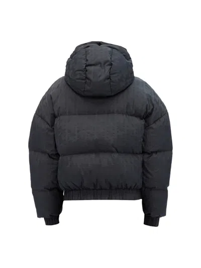 Msgm Themwave Padded Down Jacket In Black