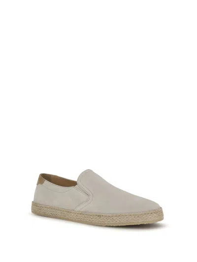 Brunello Cucinelli Espadrille Shoes Slip On Round Toe In Neutral