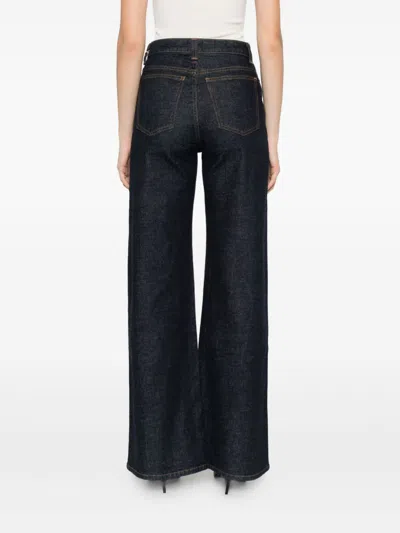 Khaite Dane Denim Cotton Jeans In Black