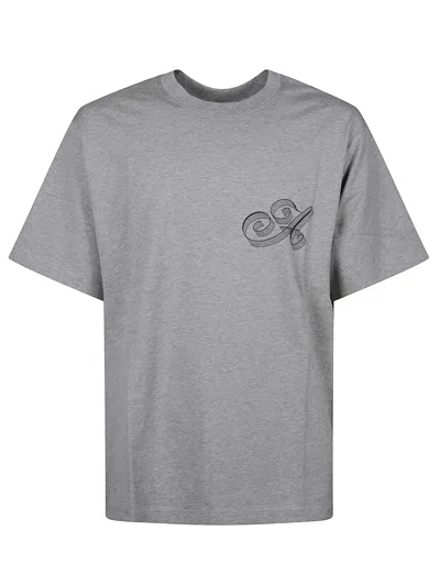 Awake Ny Short-sleeve Crew-neck T-shirt In Gray
