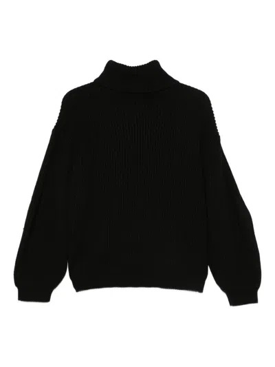 Semicouture Sweaters Blacks And Greys In Black