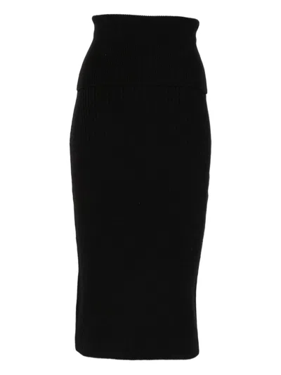 Iro Christy Wool Blend Skirt In Black
