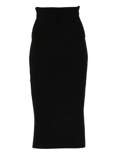 Iro Christy Wool Blend Skirt In Black