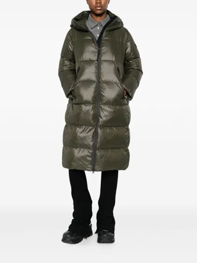 Peuterey Selectric Midi Down Jacket In Green