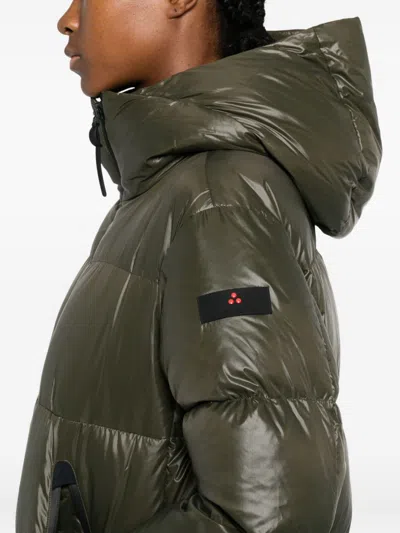 Peuterey Selectric Midi Down Jacket In Green