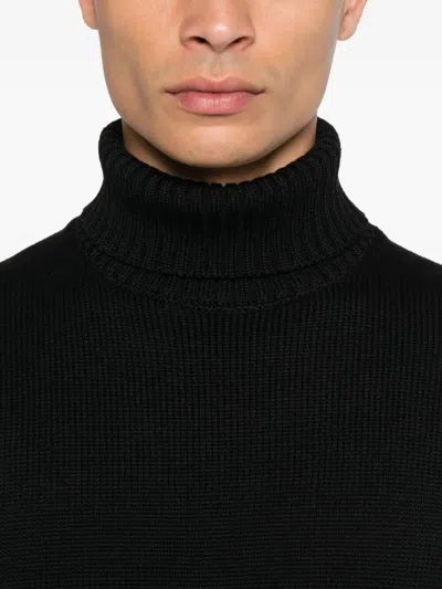Zanone Virgin-wool Sweater In Black