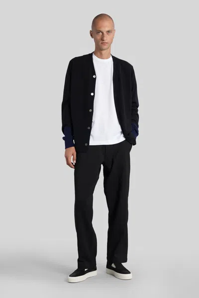 Comme Des Garçons Cardigan In Black Wool In Black