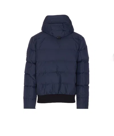 Moose Knuckles Giubbino Could Imbottito In Misto Cotone Blu Navy  Uomo In Blue