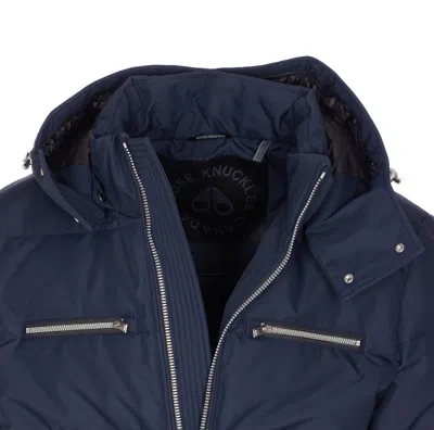 Moose Knuckles Giubbino Could Imbottito In Misto Cotone Blu Navy  Uomo In Blue