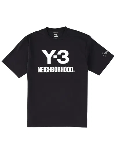Y-3 T-shirt With Logo Y - 3 X Neighborhood In Black