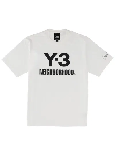 Y-3 T-shirt With Logo Y - 3 X Neighborhood In White