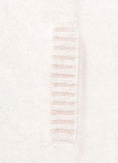 D Exterior Wool Bomber In Gray